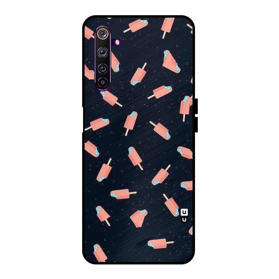 Icy Pattern Metal Back Case for Realme 6 Pro