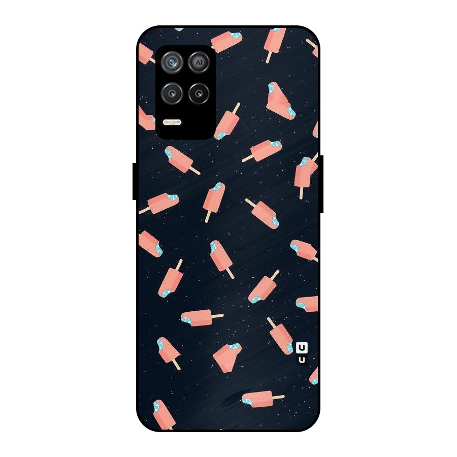 Icy Pattern Metal Back Case for Realme 8 5G