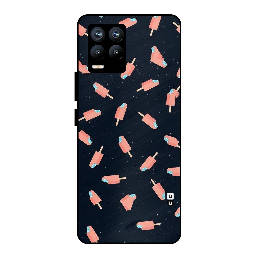 Icy Pattern Metal Back Case for Realme 8 Pro