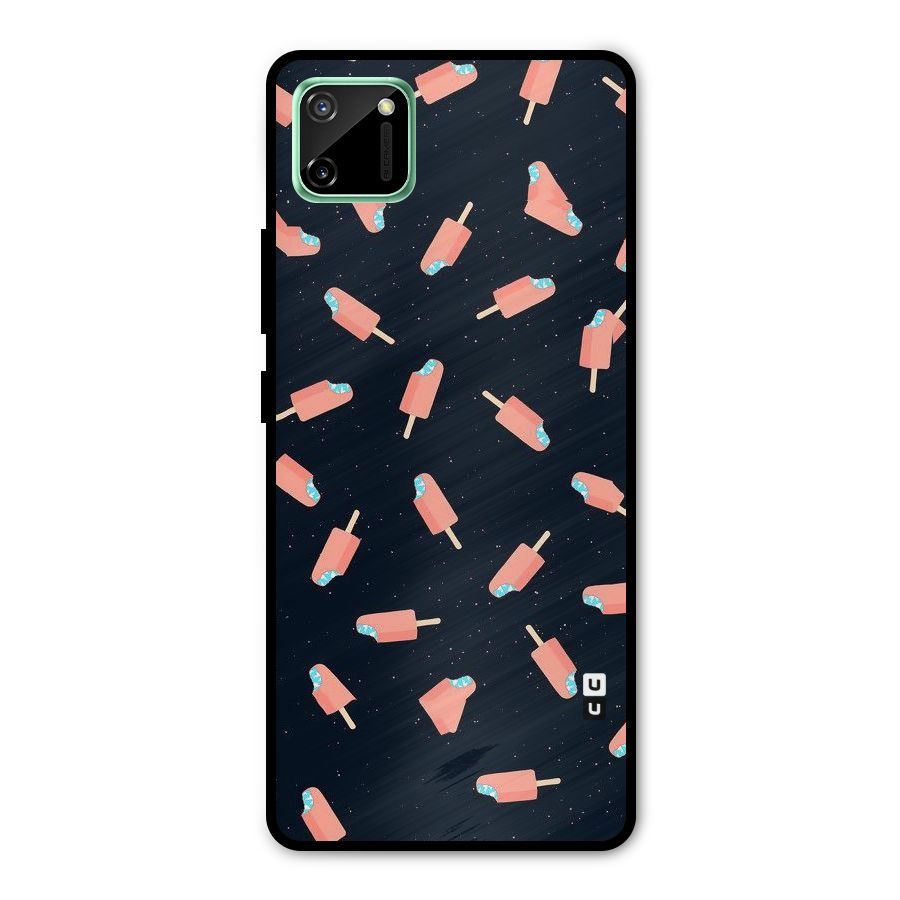 Icy Pattern Metal Back Case for Realme C11