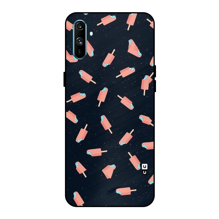 Icy Pattern Metal Back Case for Realme C3