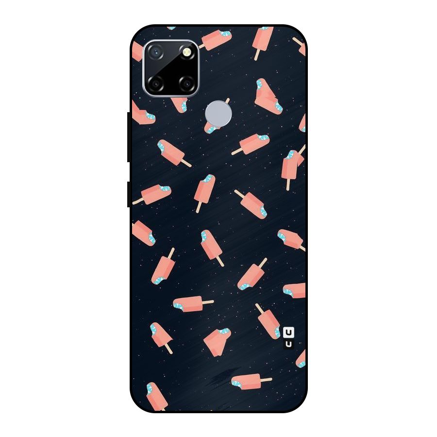 Icy Pattern Metal Back Case for Realme Narzo 20