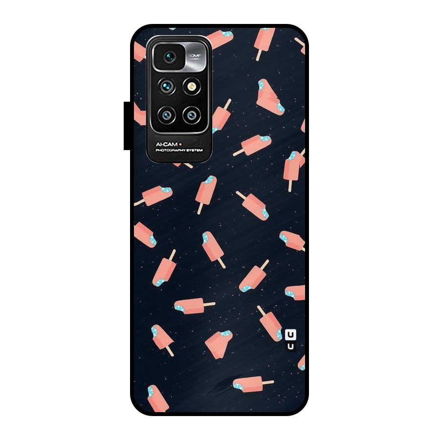 Icy Pattern Metal Back Case for Redmi 10 Prime