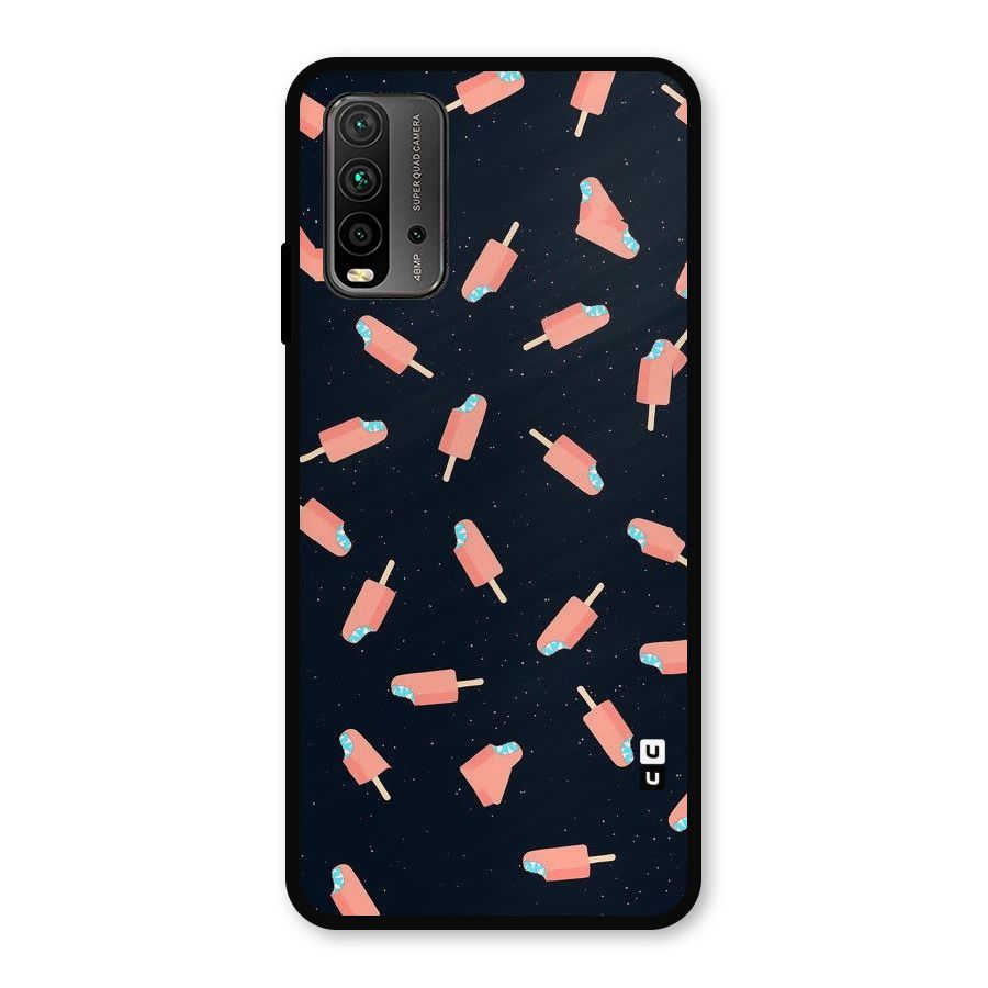 Icy Pattern Metal Back Case for Redmi 9 Power