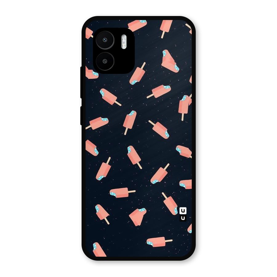 Icy Pattern Metal Back Case for Redmi A2
