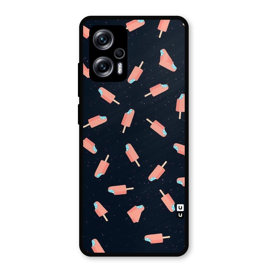 Icy Pattern Metal Back Case for Redmi K50i