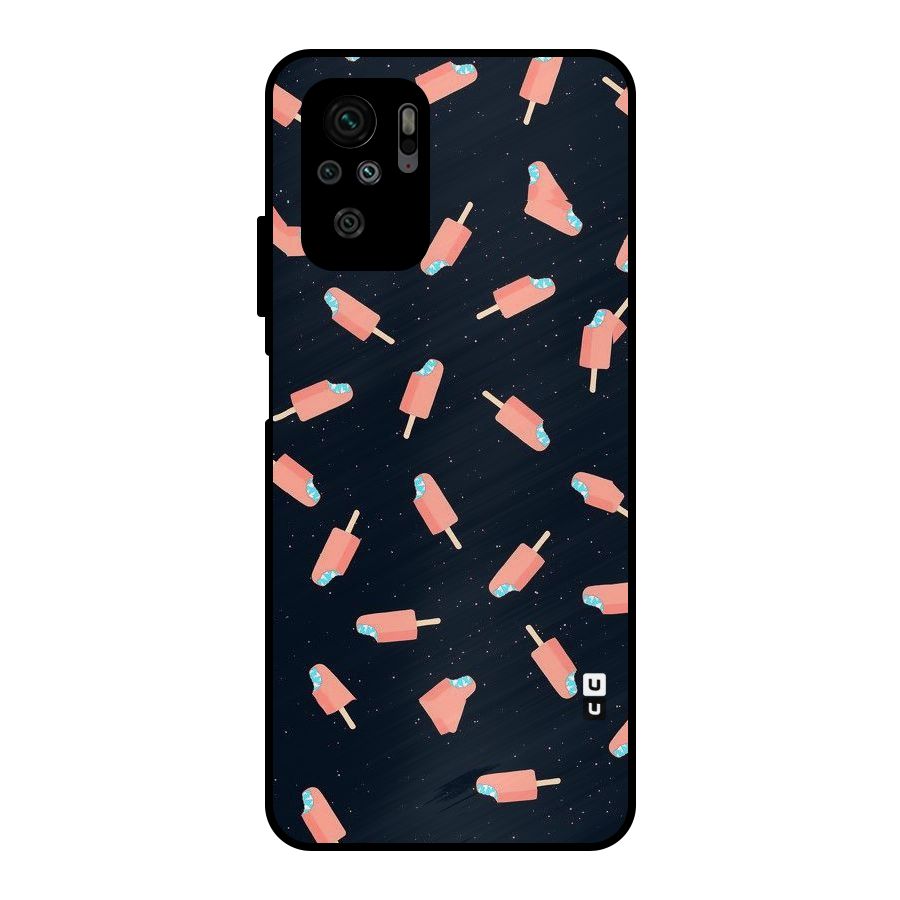 Icy Pattern Metal Back Case for Redmi Note 10S
