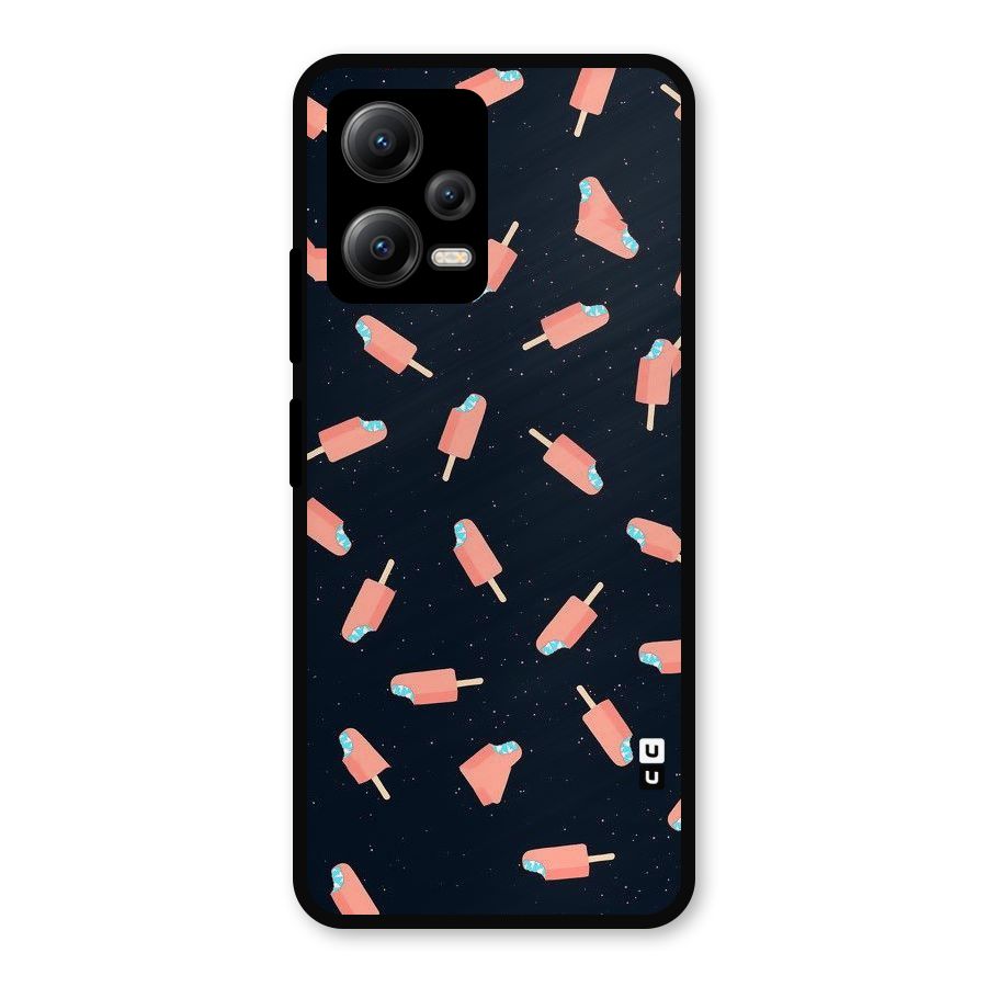 Icy Pattern Metal Back Case for Redmi Note 12 5G