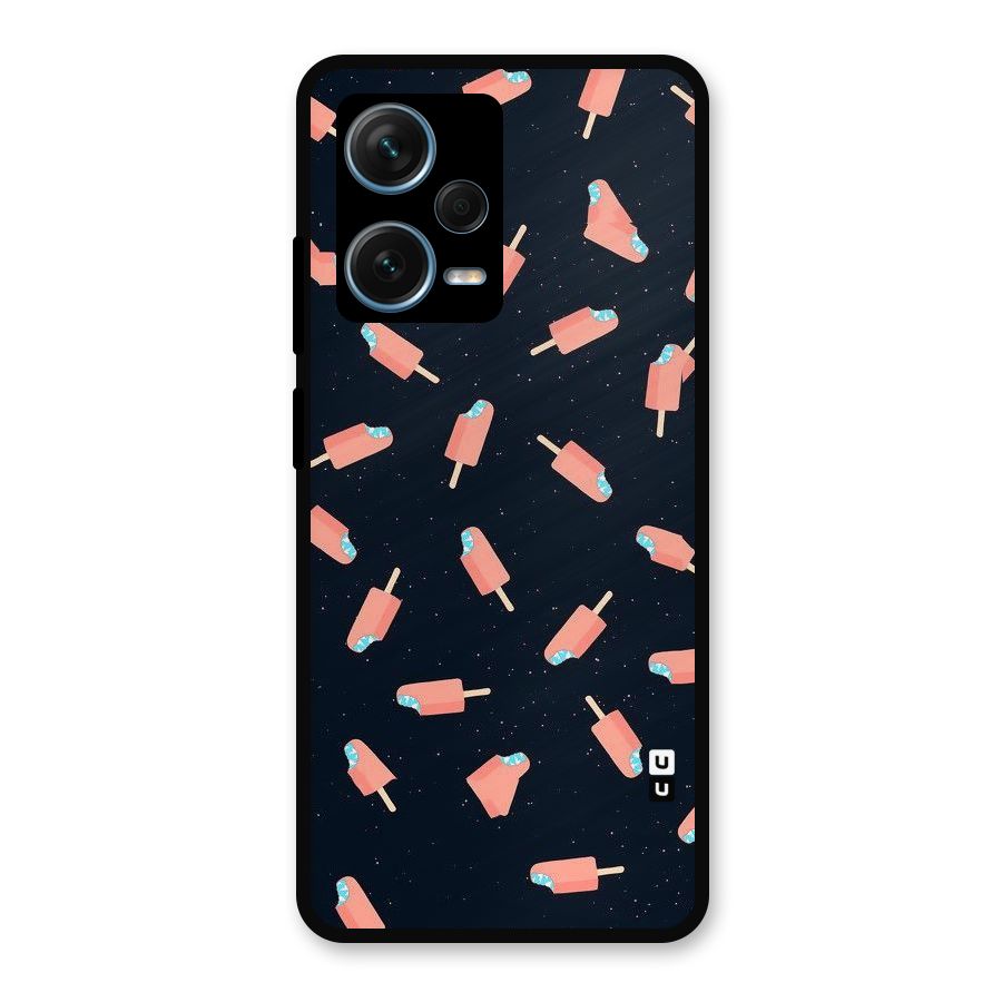 Icy Pattern Metal Back Case for Redmi Note 12 Pro Plus 5G