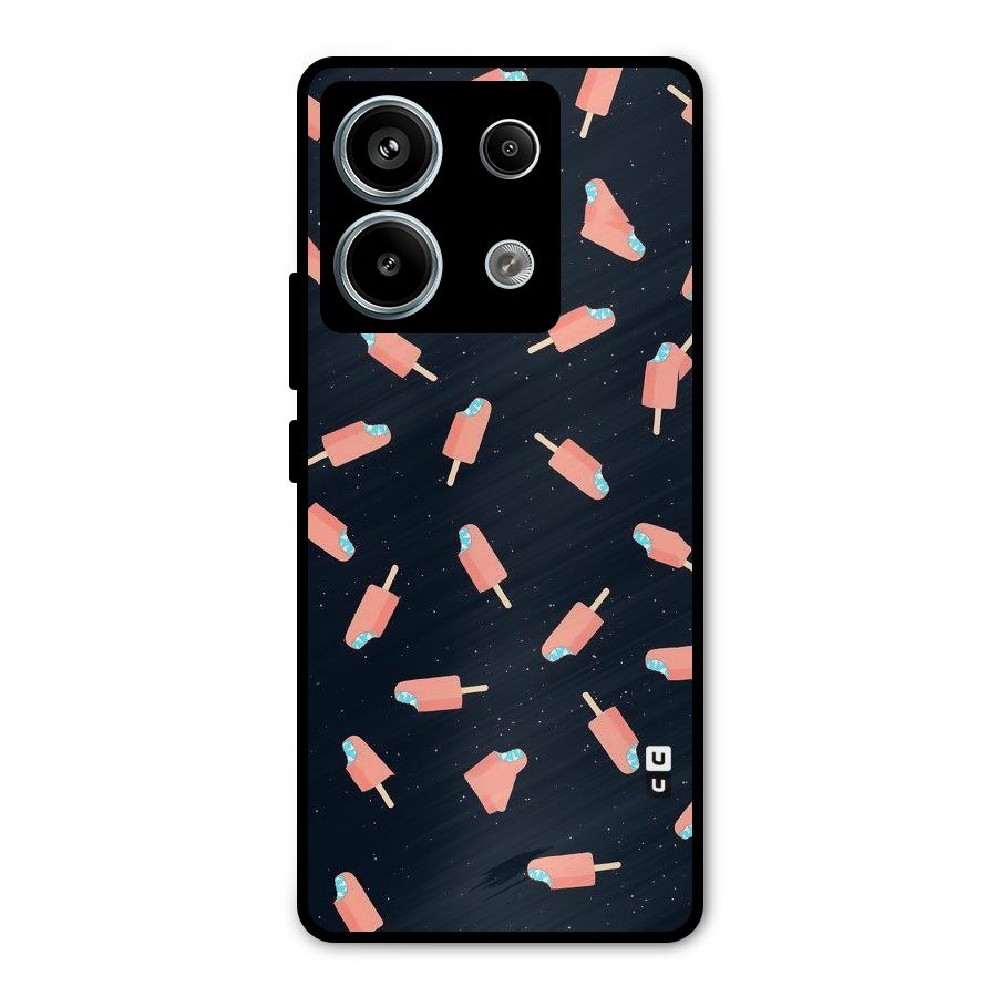 Icy Pattern Metal Back Case for Redmi Note 13 Pro 5G