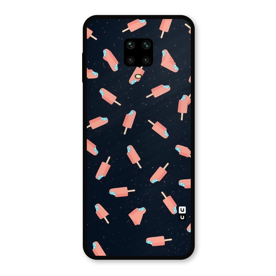 Icy Pattern Metal Back Case for Redmi Note 9 Pro