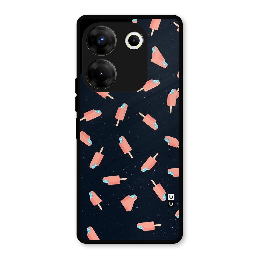 Icy Pattern Metal Back Case for Tecno Camon 20 Pro