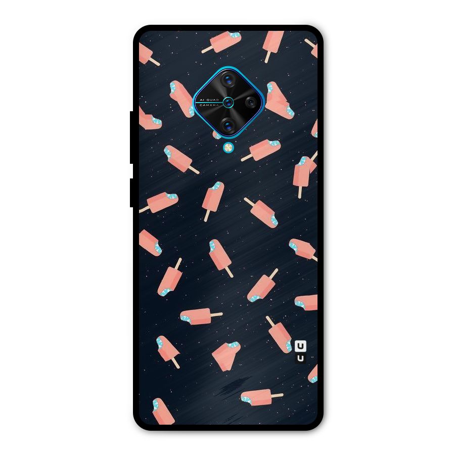 Icy Pattern Metal Back Case for Vivo S1 Pro