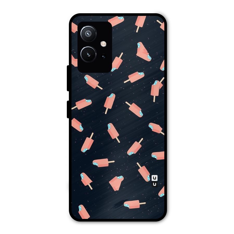 Icy Pattern Metal Back Case for Vivo T1 5G