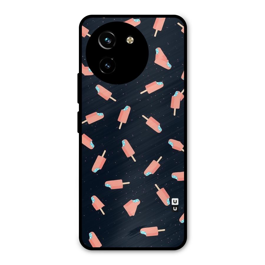 Icy Pattern Metal Back Case for Vivo T3x