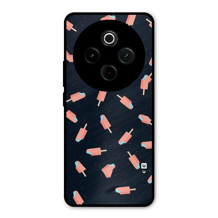 Icy Pattern Metal Back Case for Vivo T4