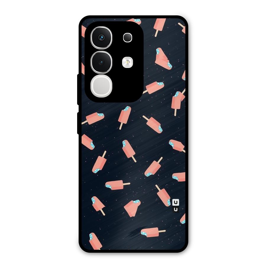 Icy Pattern Metal Back Case for Vivo T4x