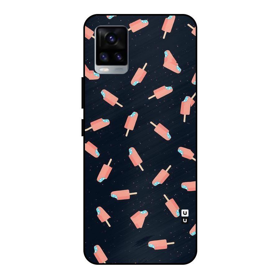 Icy Pattern Metal Back Case for Vivo V20 2021