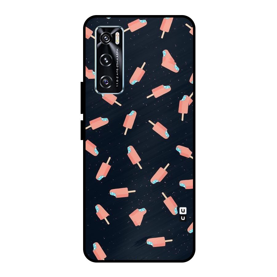 Icy Pattern Metal Back Case for Vivo V20 SE