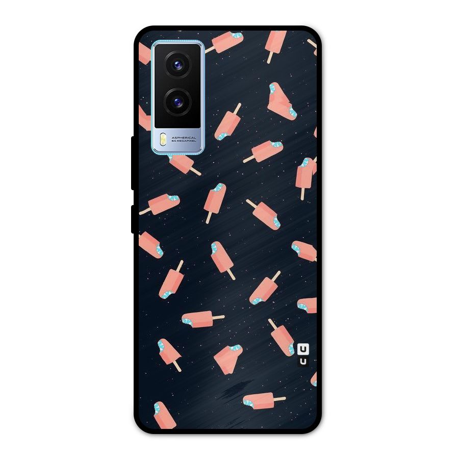 Icy Pattern Metal Back Case for Vivo V21e 5G