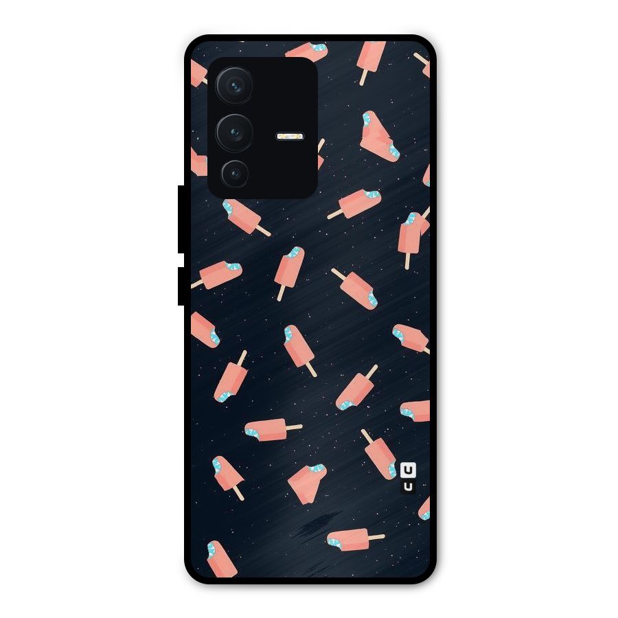 Icy Pattern Metal Back Case for Vivo V23 Pro