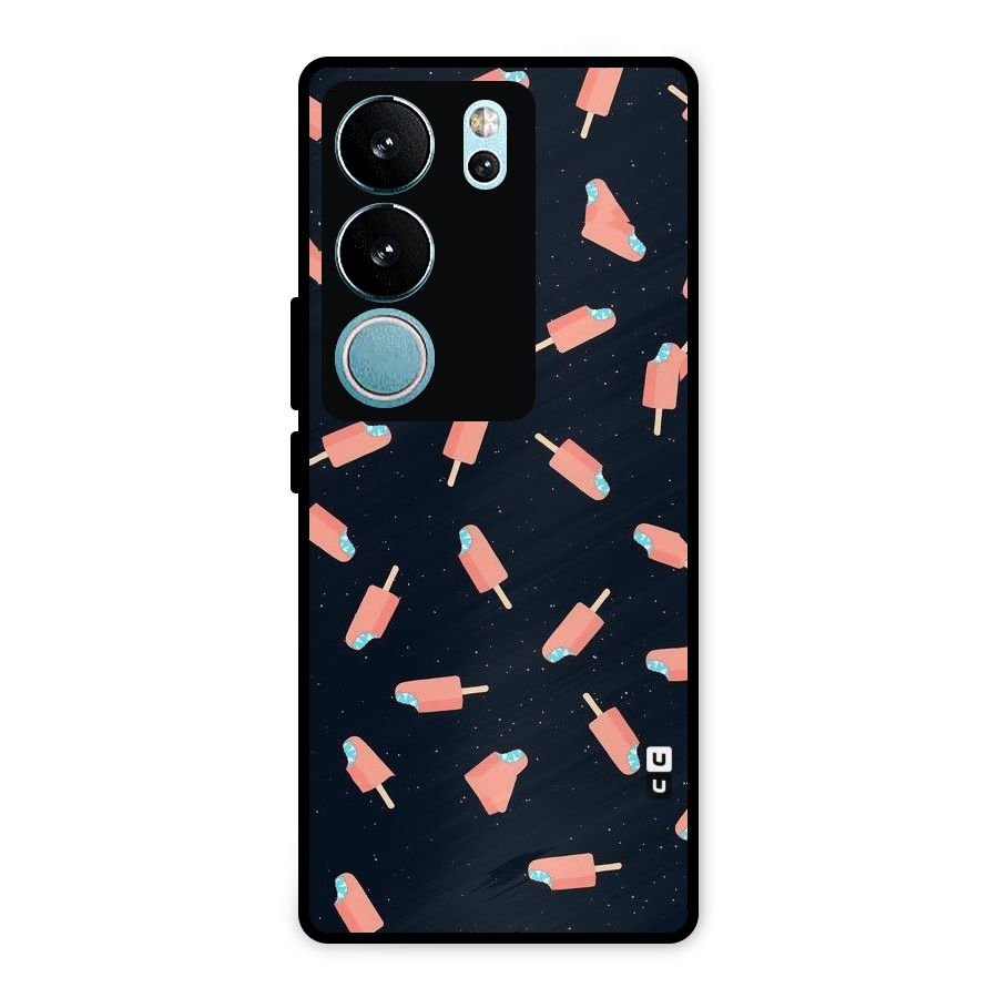 Icy Pattern Metal Back Case for Vivo V29