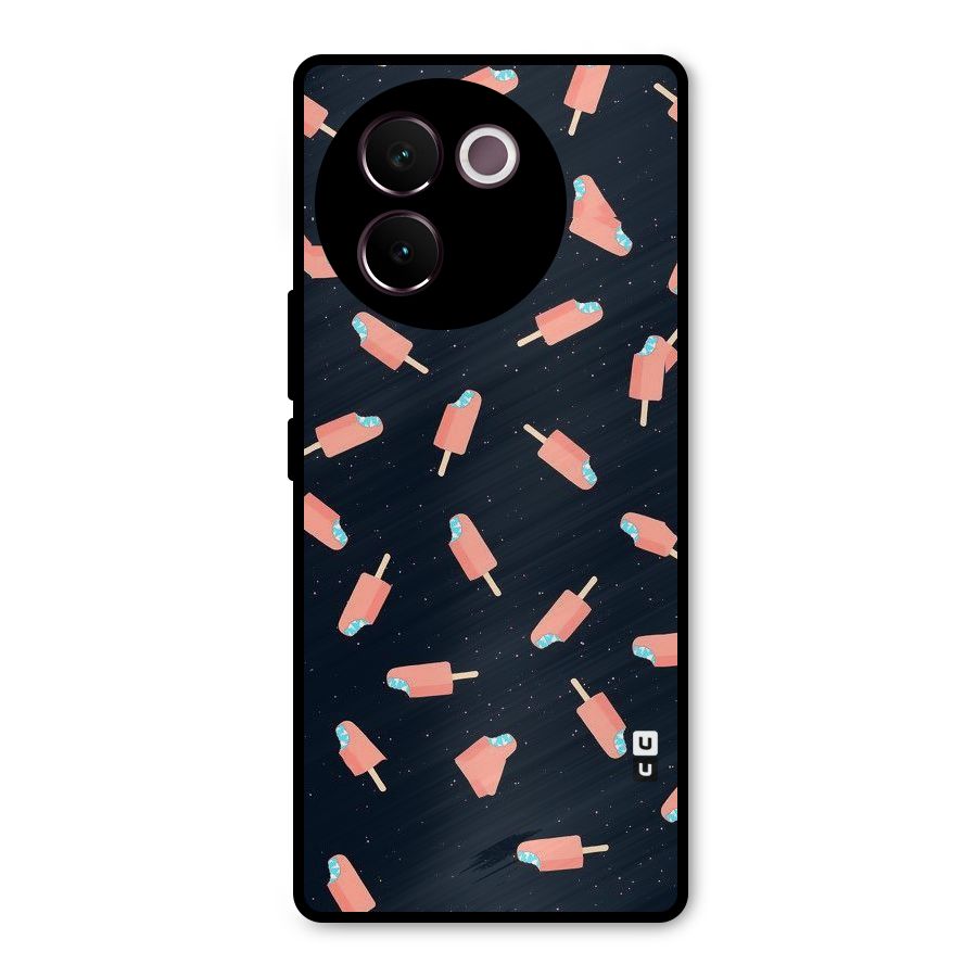 Icy Pattern Metal Back Case for Vivo V30e