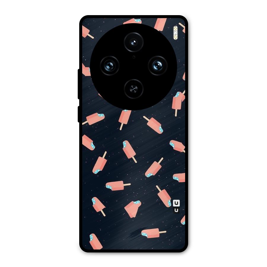 Icy Pattern Metal Back Case for Vivo X100 Pro