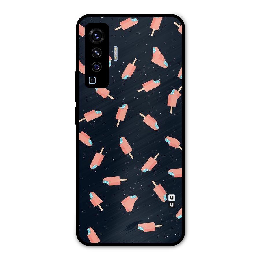 Icy Pattern Metal Back Case for Vivo X50