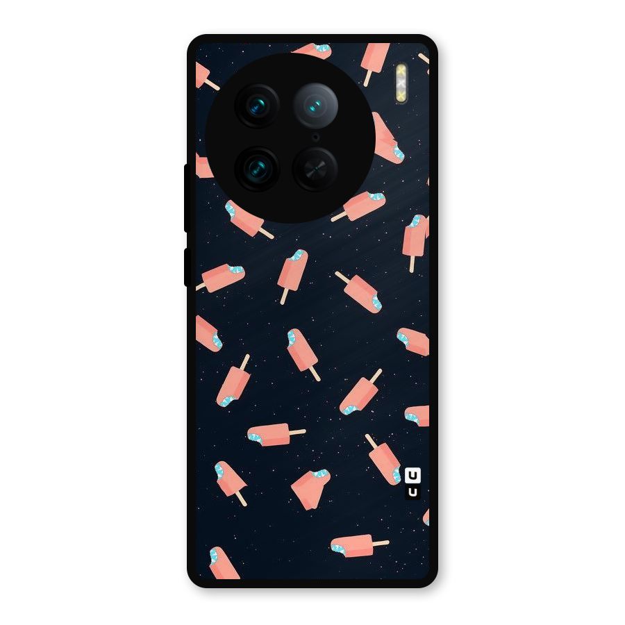 Icy Pattern Metal Back Case for Vivo X90 Pro