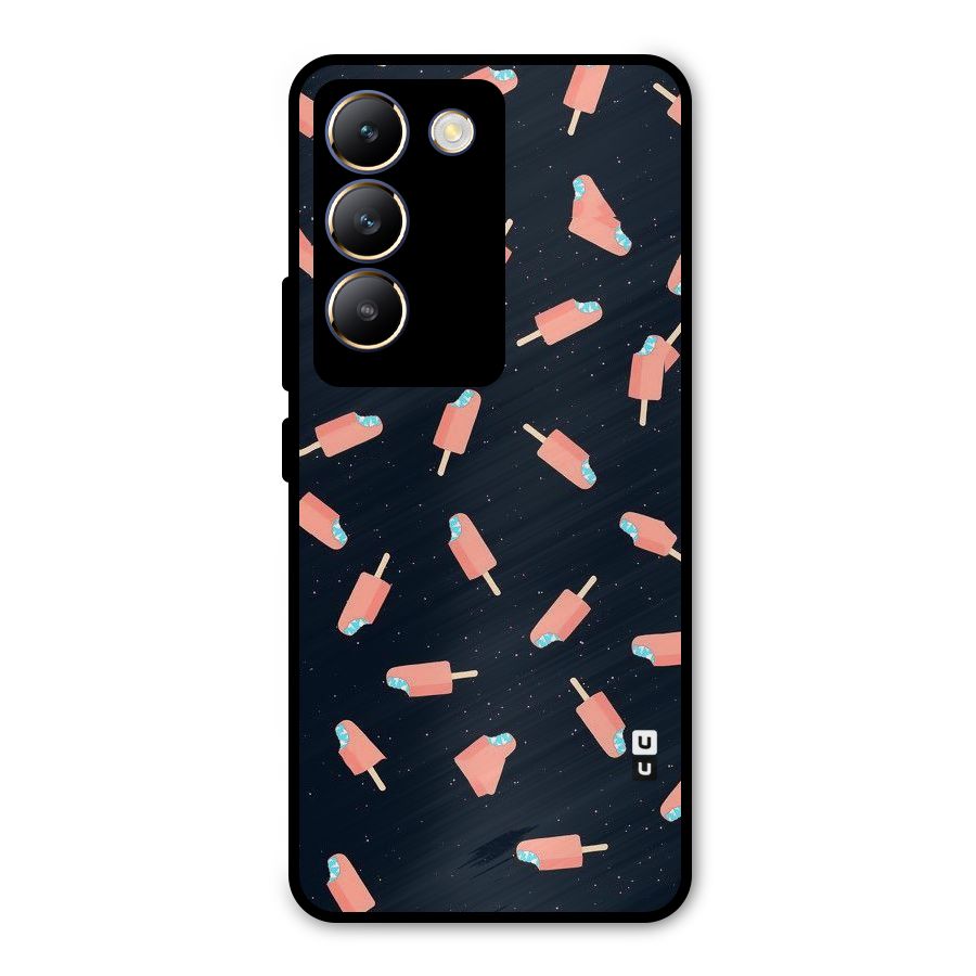 Icy Pattern Metal Back Case for Vivo Y200e