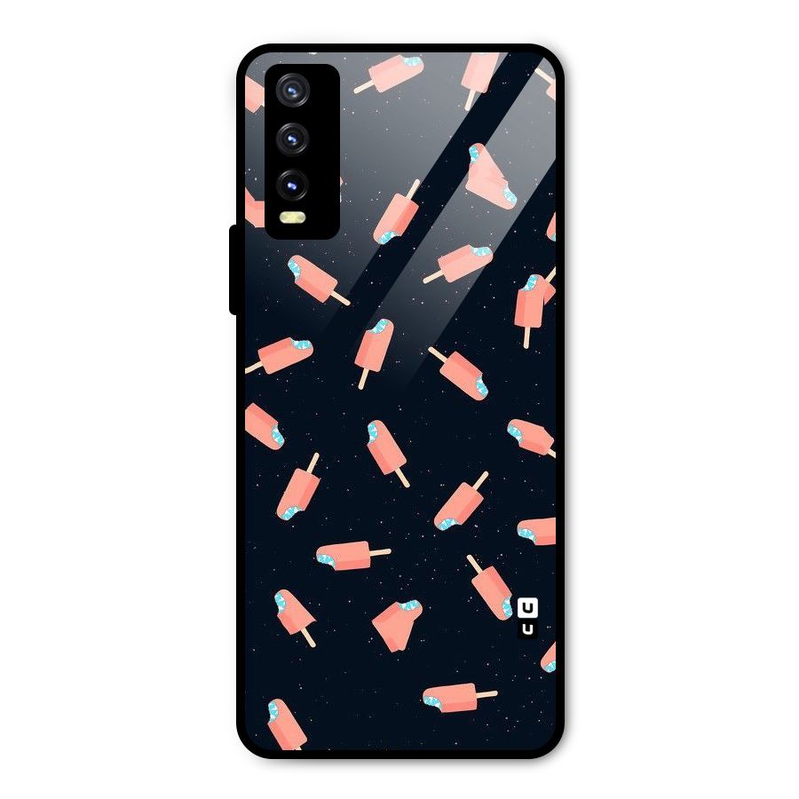 Icy Pattern Metal Back Case for Vivo Y20 2021