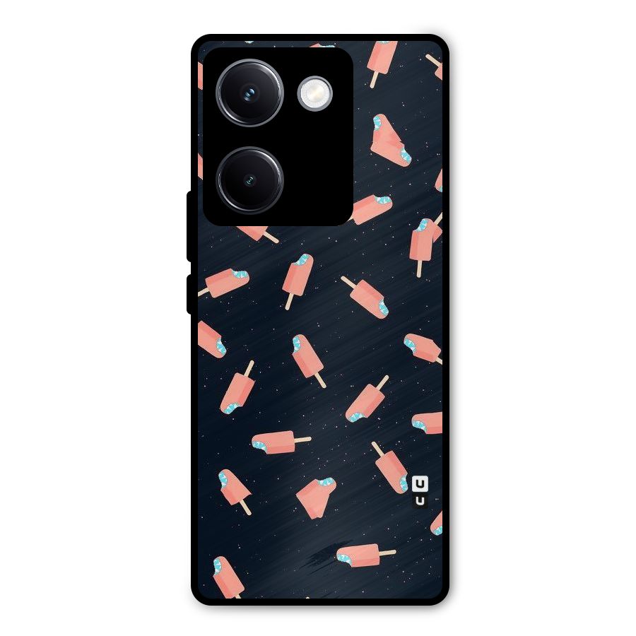 Icy Pattern Metal Back Case for Vivo Y300 Plus