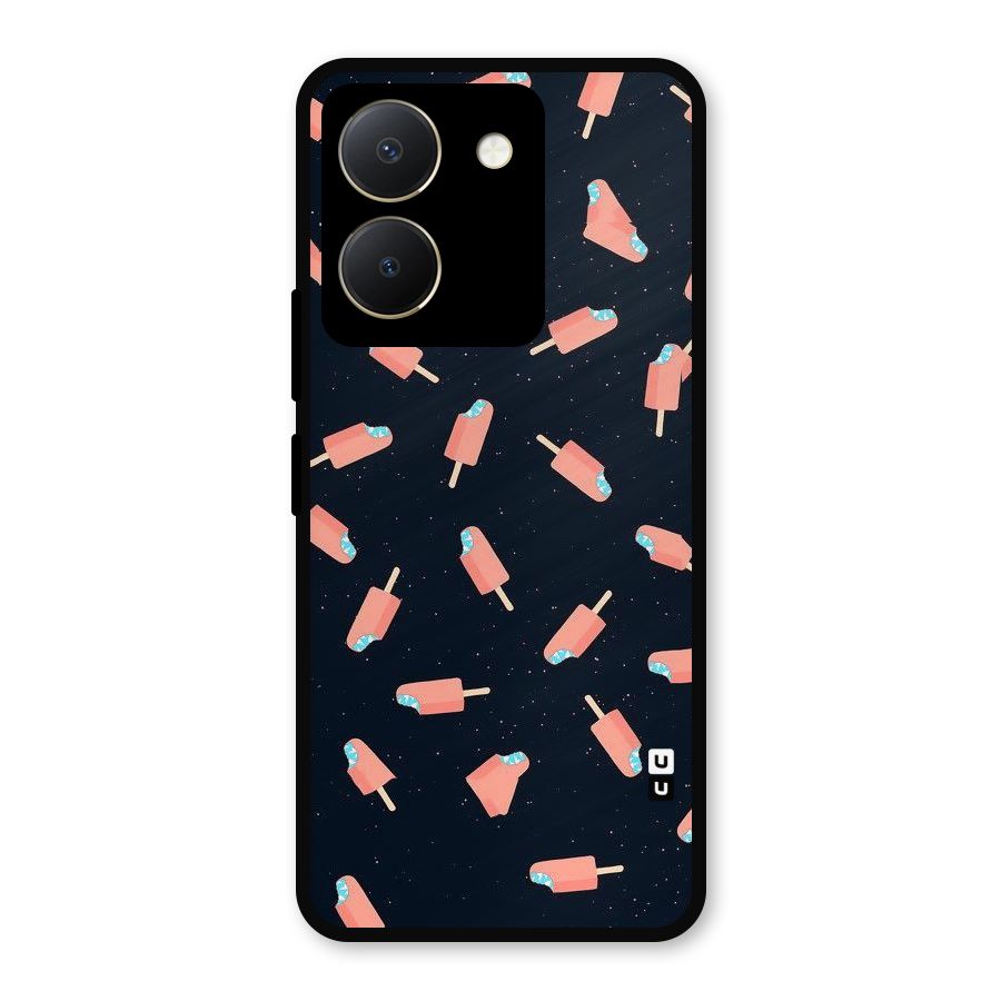 Icy Pattern Metal Back Case for Vivo Y36
