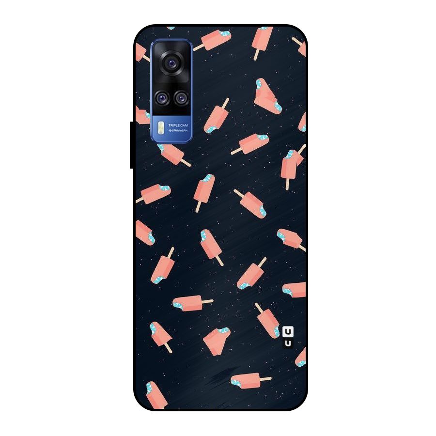 Icy Pattern Metal Back Case for Vivo Y51
