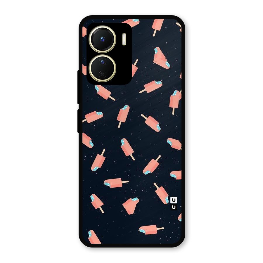 Icy Pattern Metal Back Case for Vivo Y56