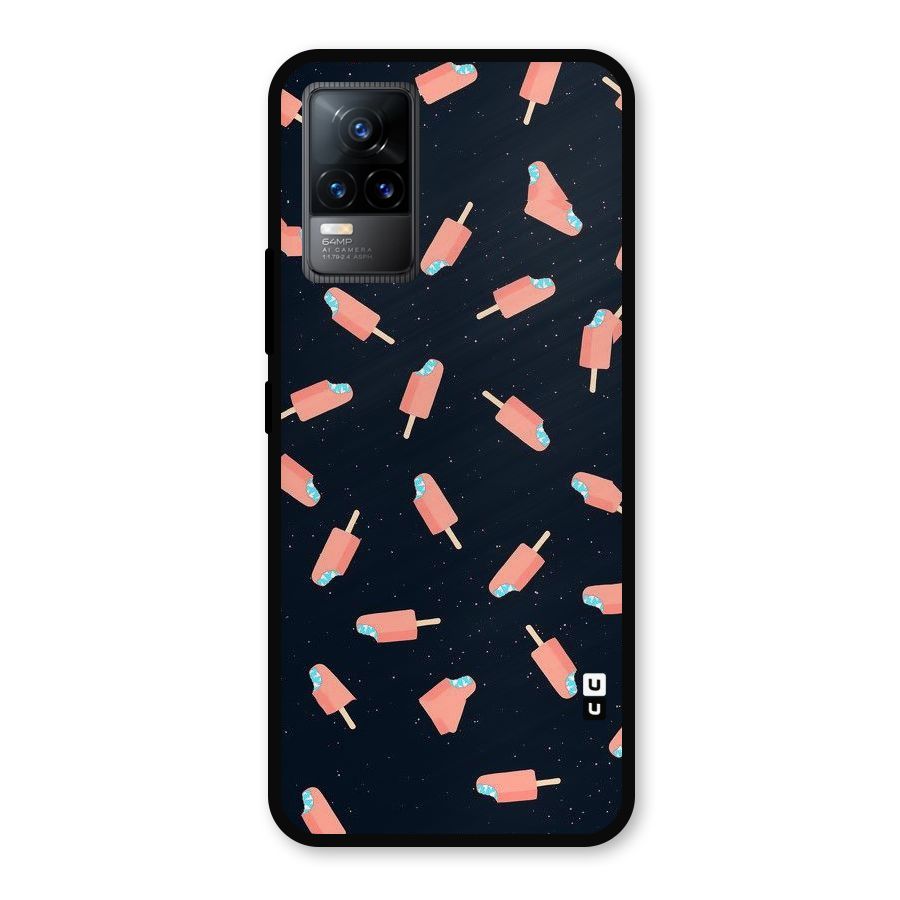 Icy Pattern Metal Back Case for Vivo Y73