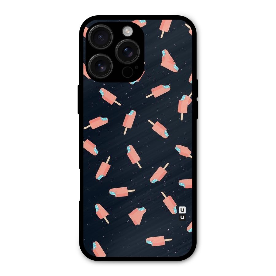 Icy Pattern Metal Back Case for iPhone 16 Pro Max