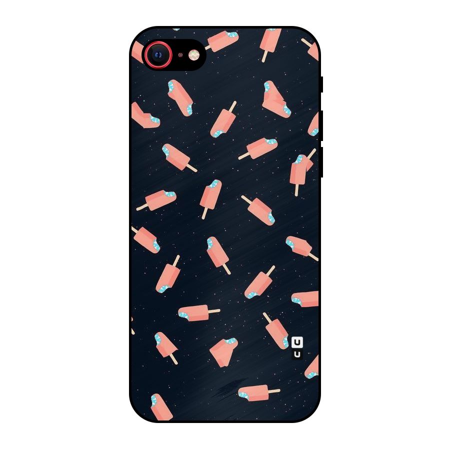 Icy Pattern Metal Back Case for iPhone 7