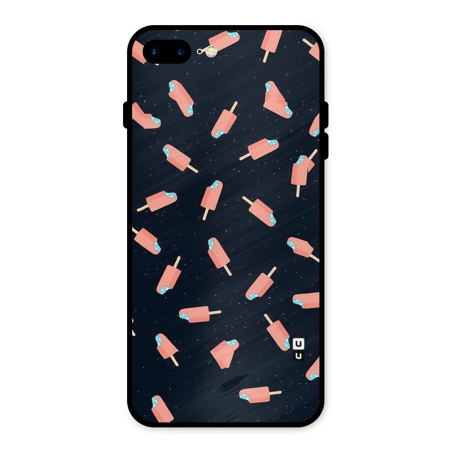 Icy Pattern Metal Back Case for iPhone 8 Plus