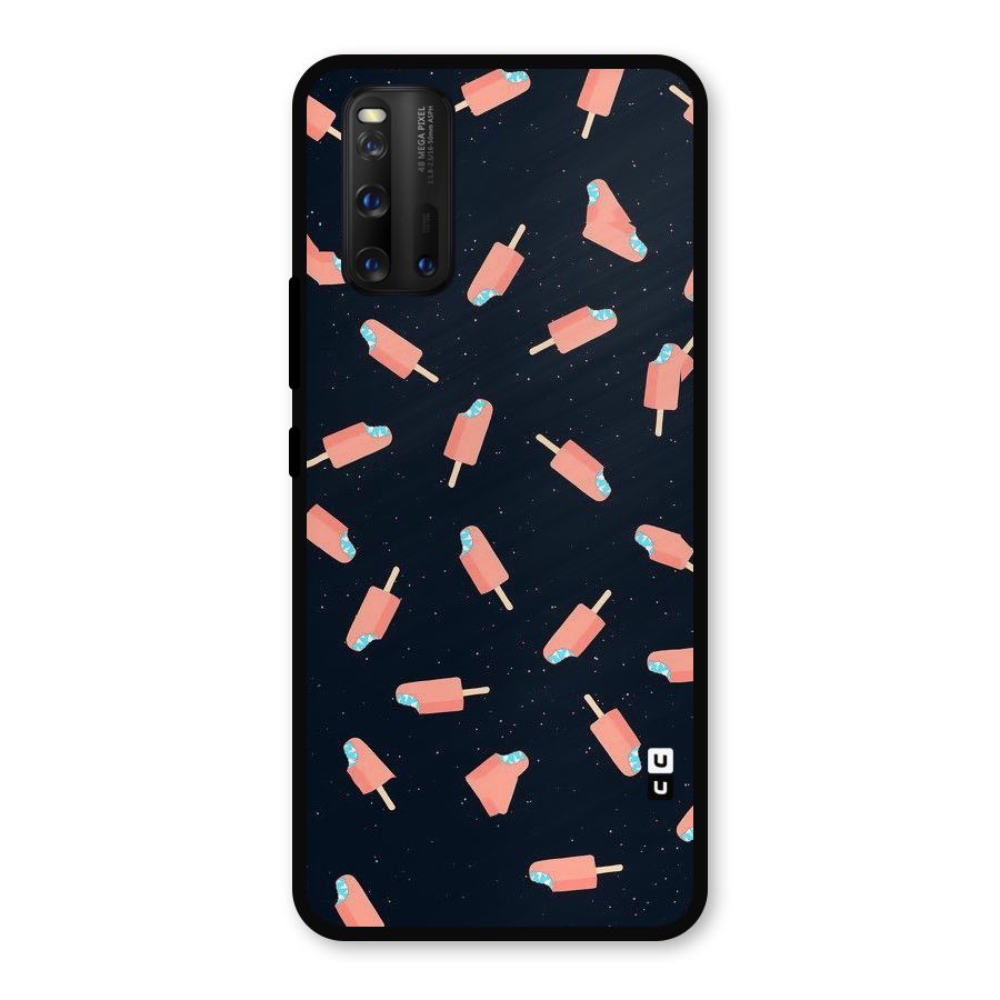 Icy Pattern Metal Back Case for iQOO 3
