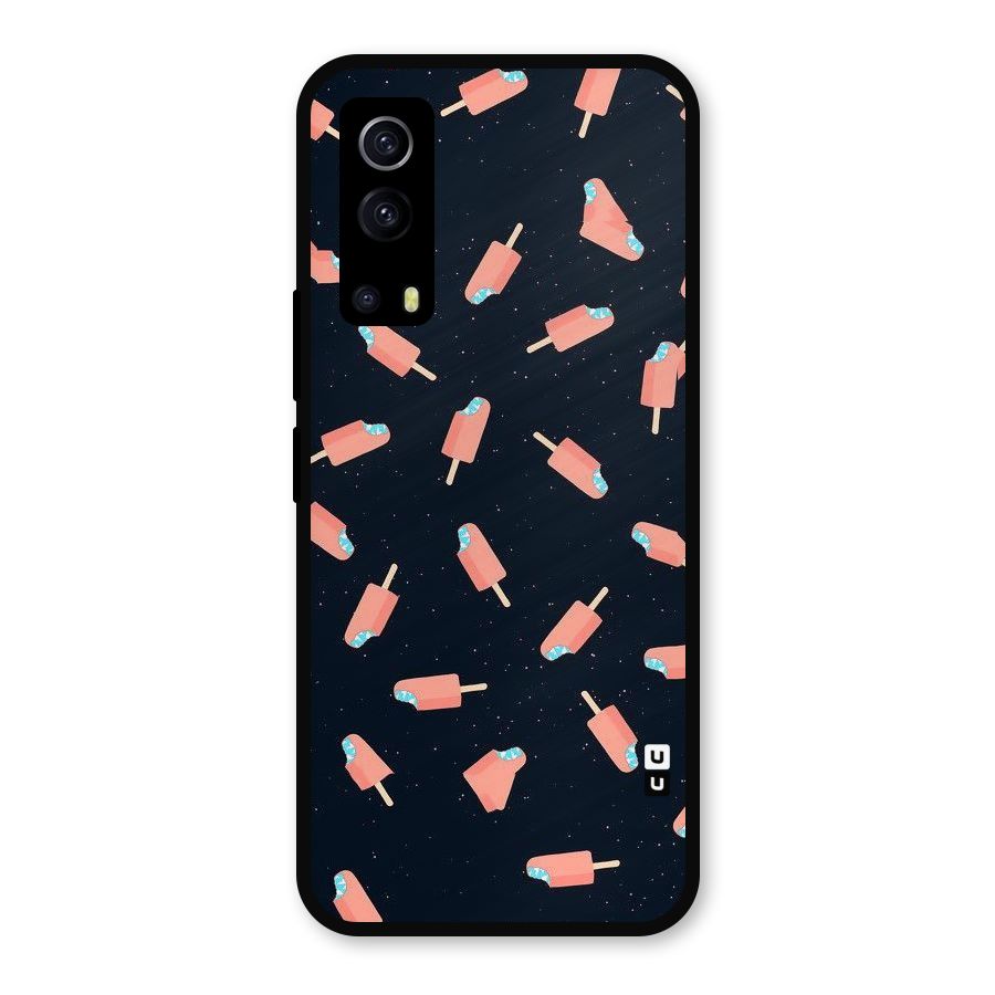 Icy Pattern Metal Back Case for iQOO Z3