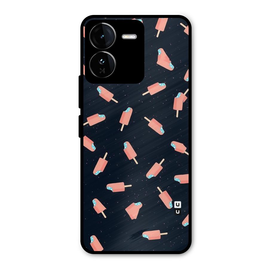 Icy Pattern Metal Back Case for iQOO Z9