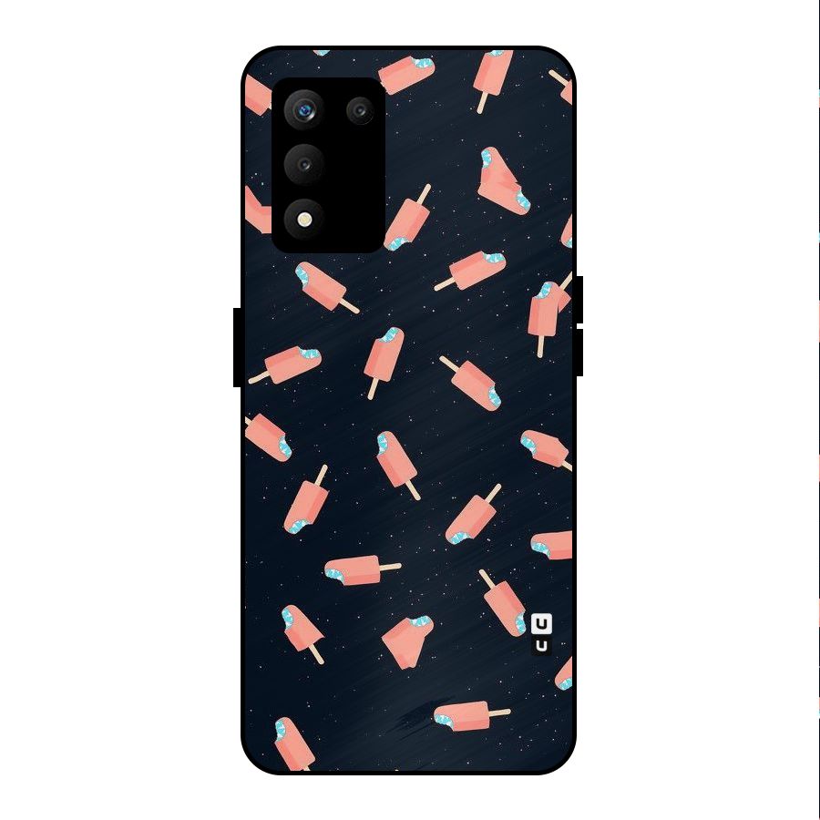 Icy Pattern Metal Back Case for realme 9 5G SE