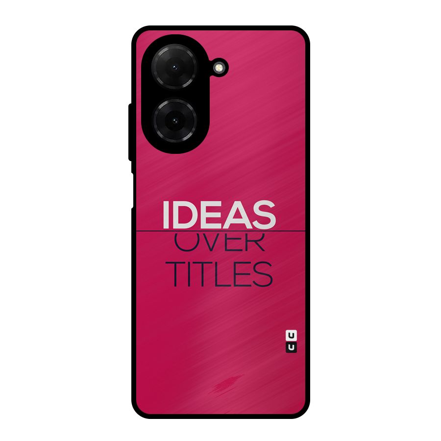 Ideas Over Titles Metal Back Case for Redmi A5 4G