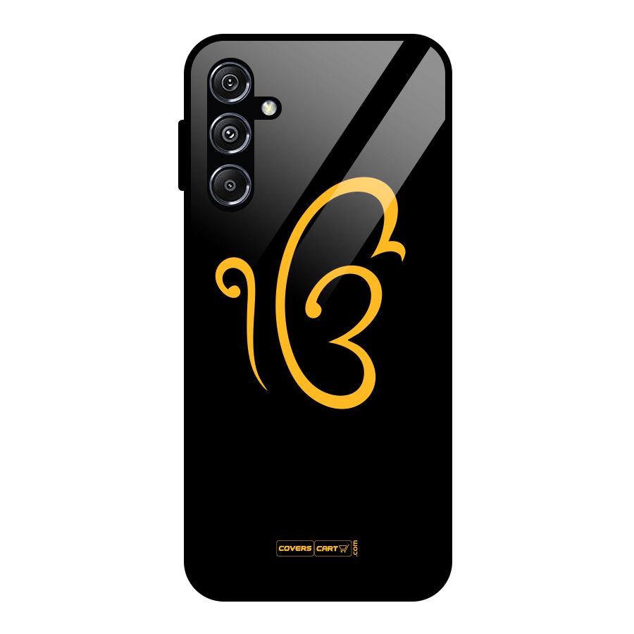 Ik Onkar Glass Back Case for Galaxy M34 5G