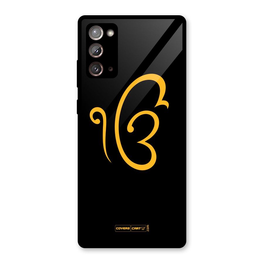 Ik Onkar Glass Back Case for Galaxy Note 20
