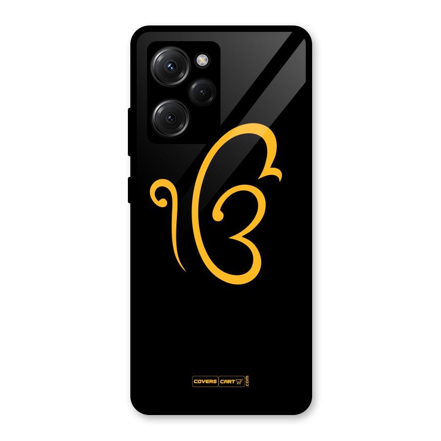 Ik Onkar Glass Back Case for Poco X5 Pro