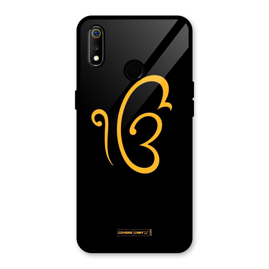 Ik Onkar Glass Back Case for Realme 3
