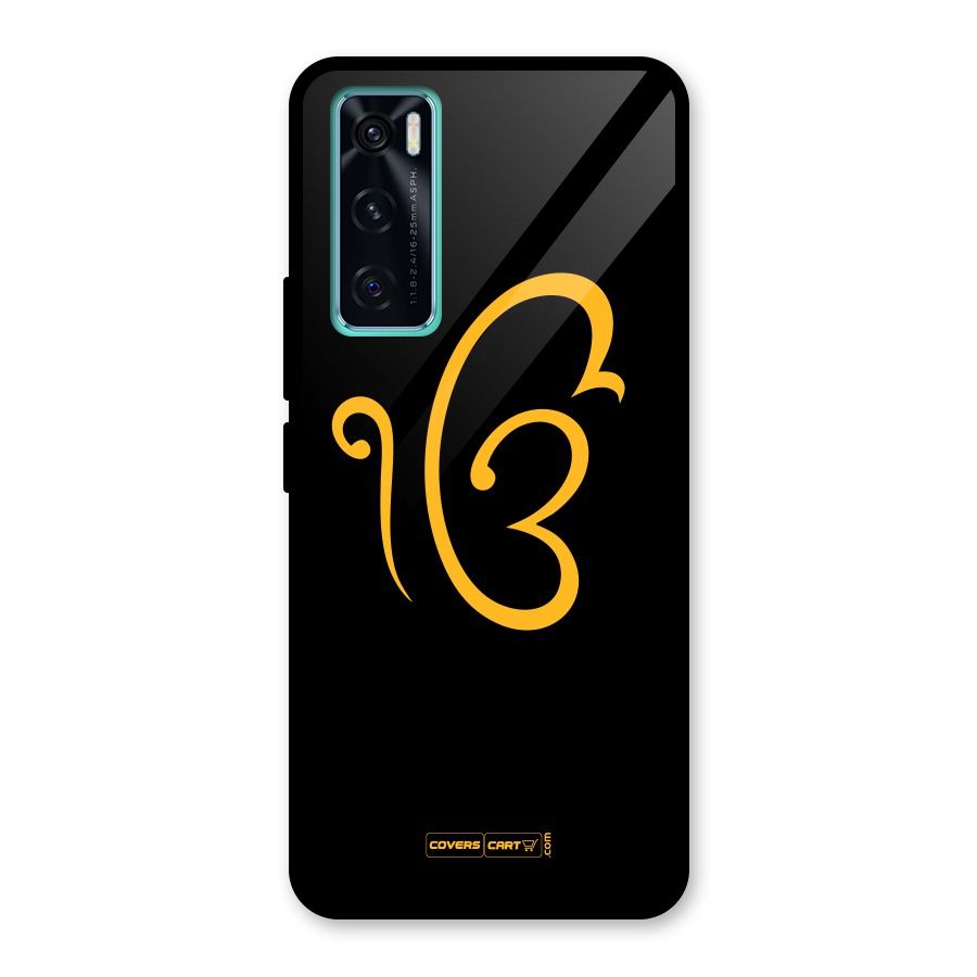 Ik Onkar Glass Back Case for Vivo V20 SE